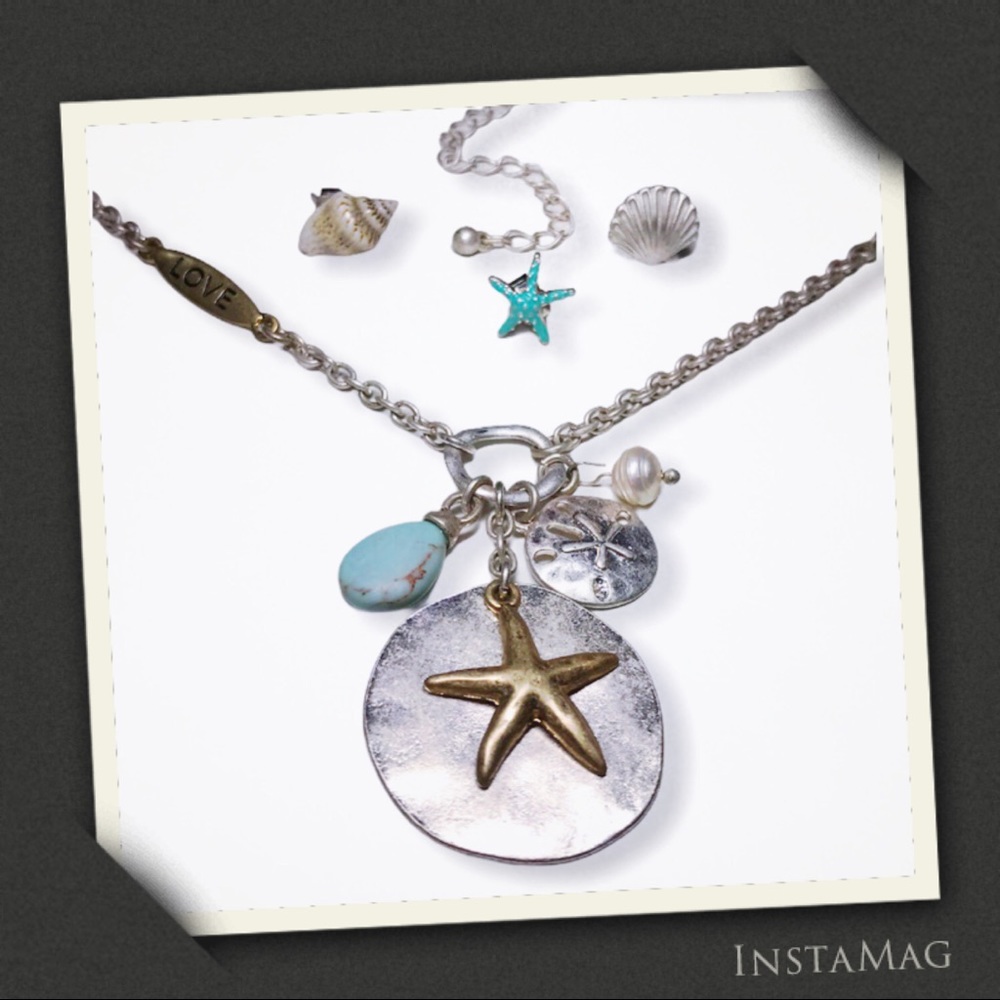 LOVE & STARFISH WISHES Necklace & Earrings Set